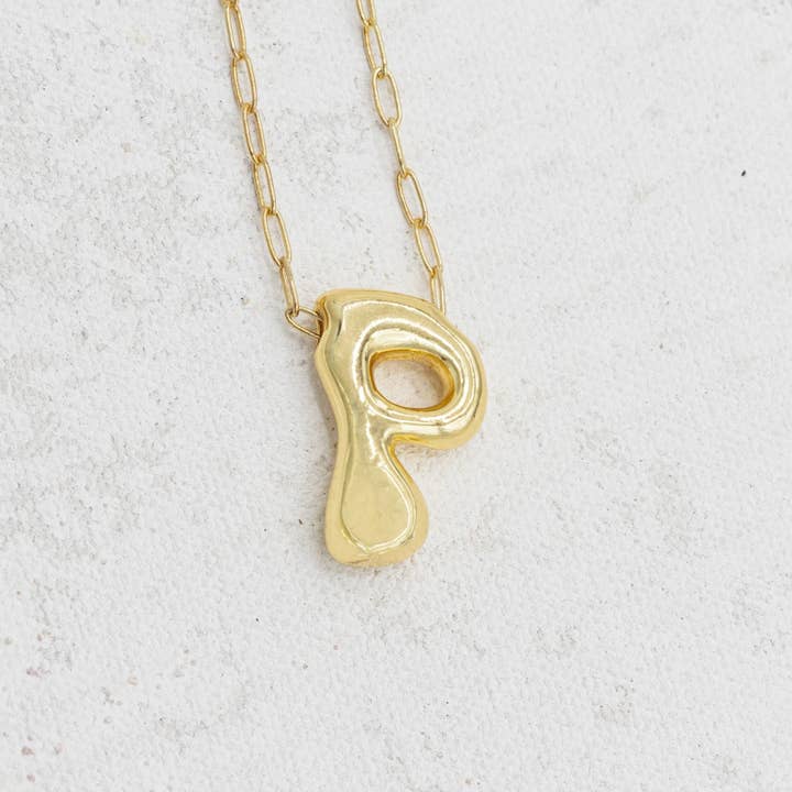 EMERSON & OLIVER - Vente Colliers à pendentif - Collier en forme de lettre à bulles en or39