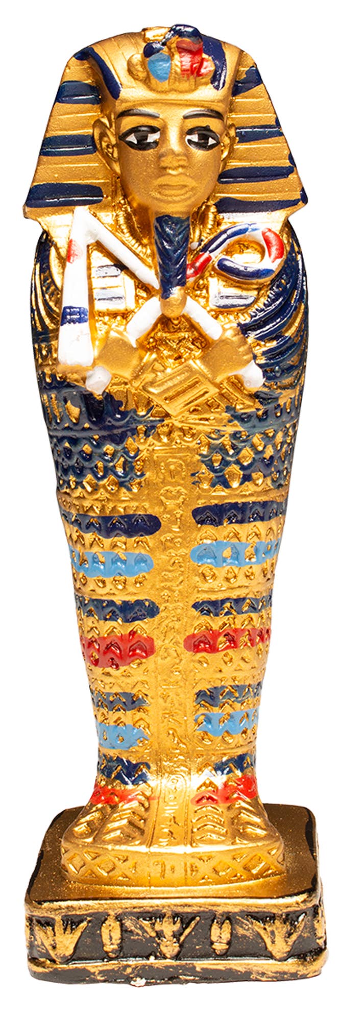 Discoveries, Inc. - Wholesale Decorative Figurine - Standing Sarcophagus Statue Gypsum - 6" - Made in Egypt5