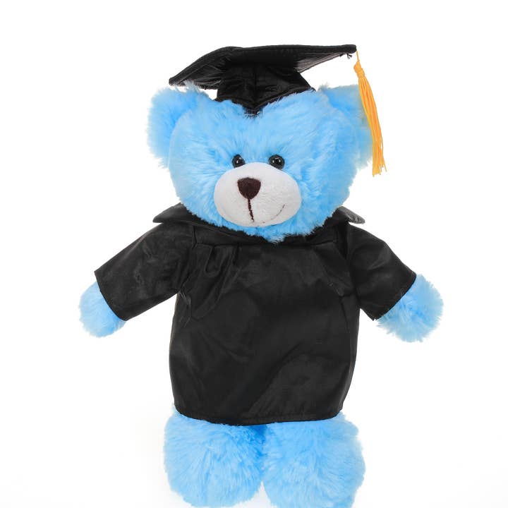Ours bleu de graduation 12 po pour la vente par Plushland