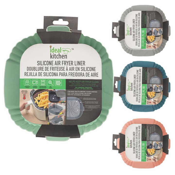 Ideal Kitchen Air Fryer Liner Silicone 8.27 in Square for wholesale by Deluxe Import Trading