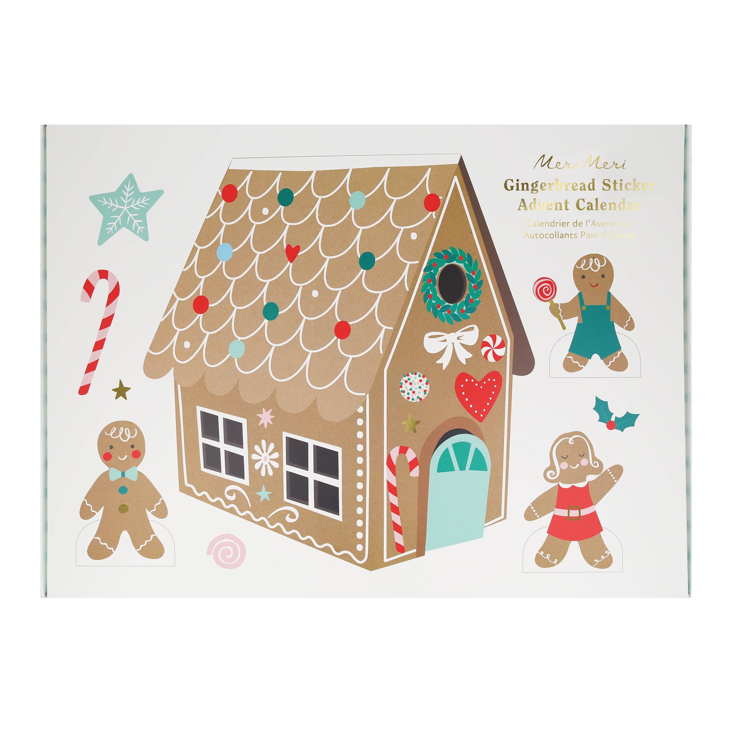 Meri Meri - Wholesale Advent Calendar - Gingerbread Sticker Advent Calendar6