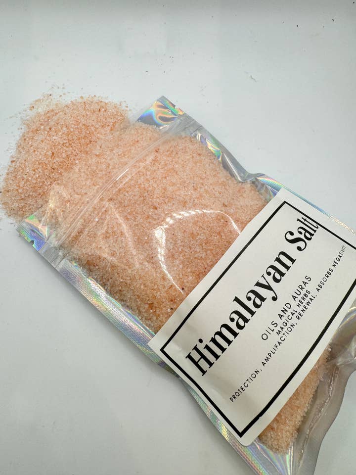 Himalayan Salt Herb Pouch - Metaphysical Use for wholesale by Oils and Auras