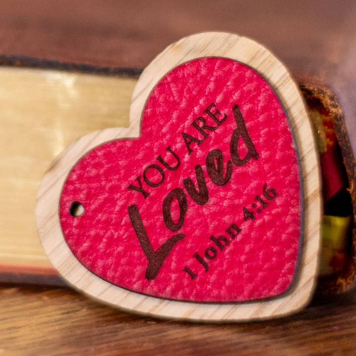 You are Loved Magnet - Genuine Italian Leather for wholesale by Kc Laser Co
