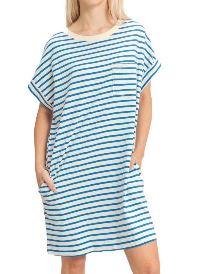 Abito mini a righe per la vendita all'ingrosso da parte di Vanilla Monkey