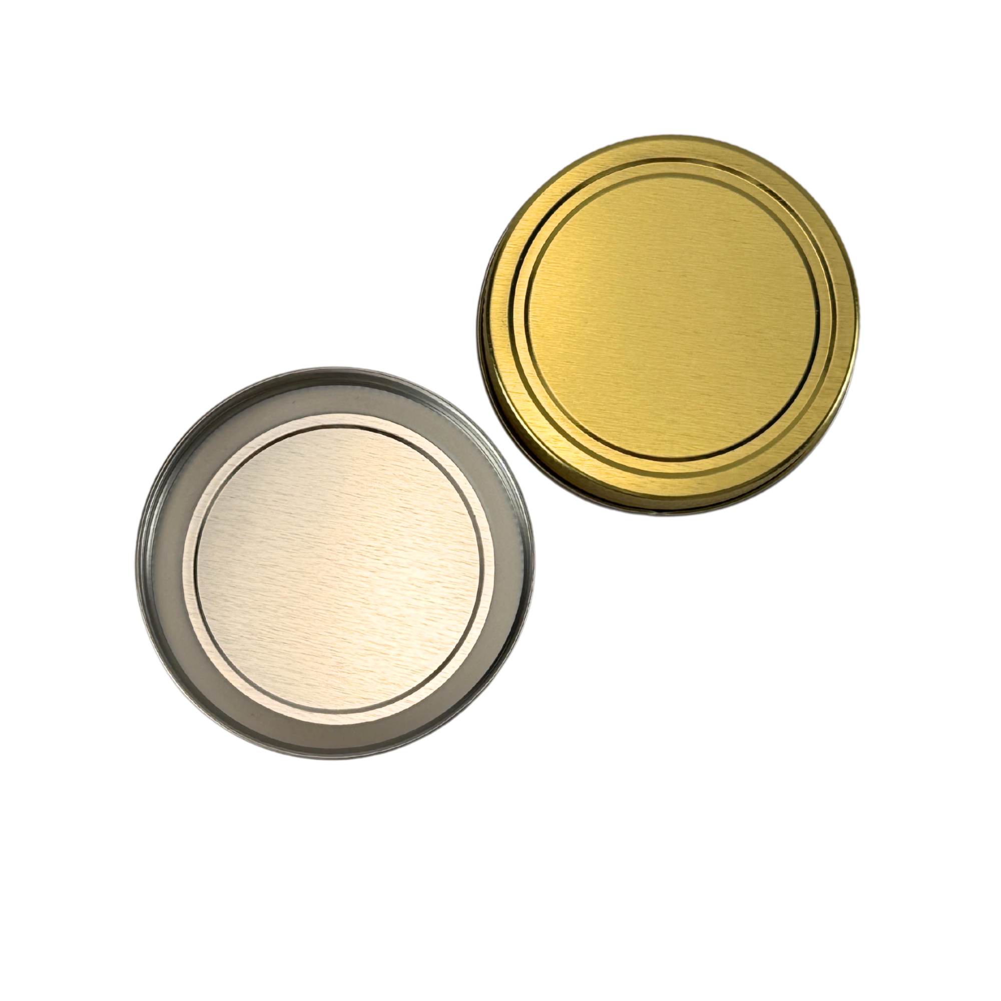 The Bottle Shoppe - Wholesale Jar - 8oz Amber Glass Jar with Gold Metal Lid with Plastisol  5