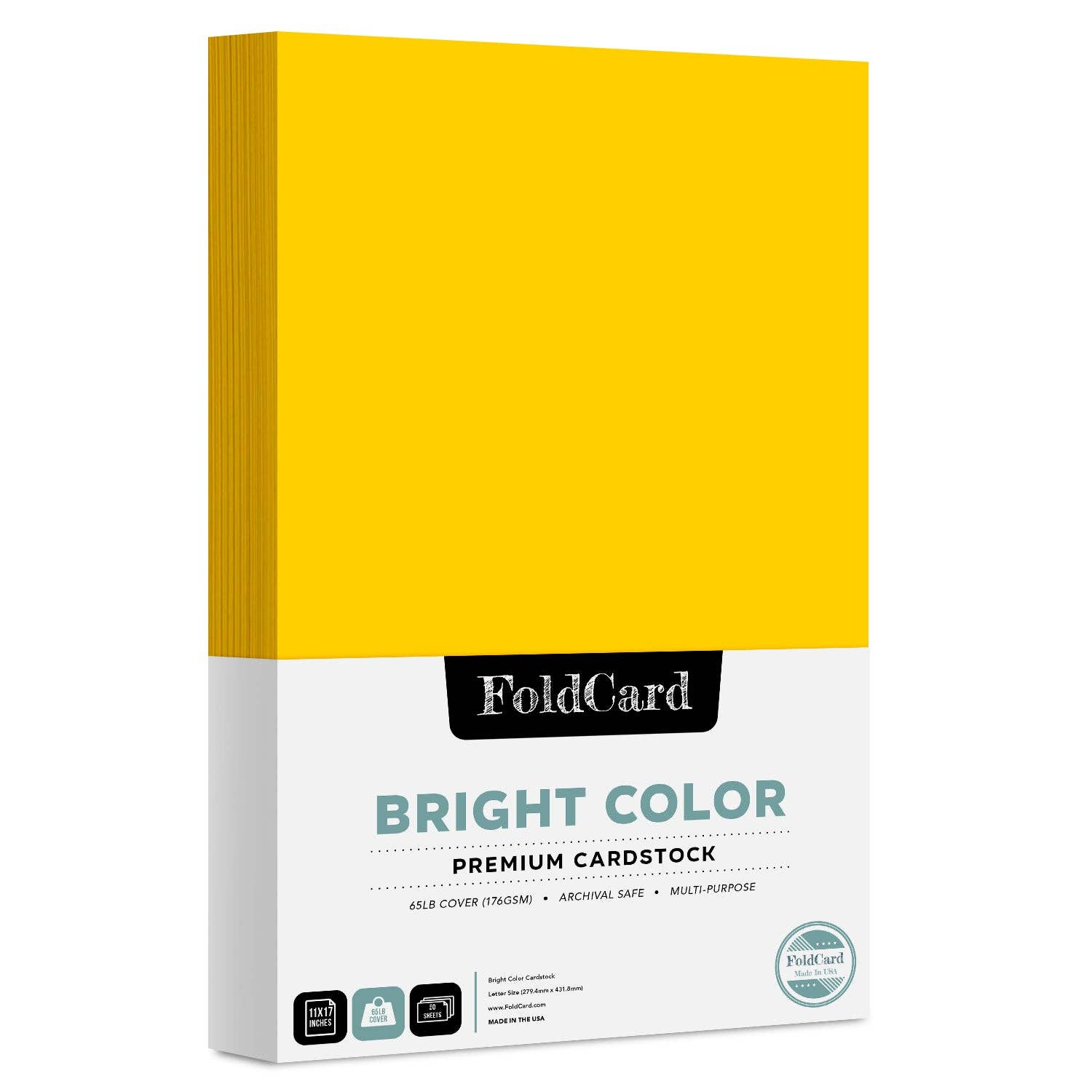 Fine Cardstock - Wholesale Craft Supplies - Premium Quality Bright Color Cardstock: 11 x 17 - 50 Sheets17