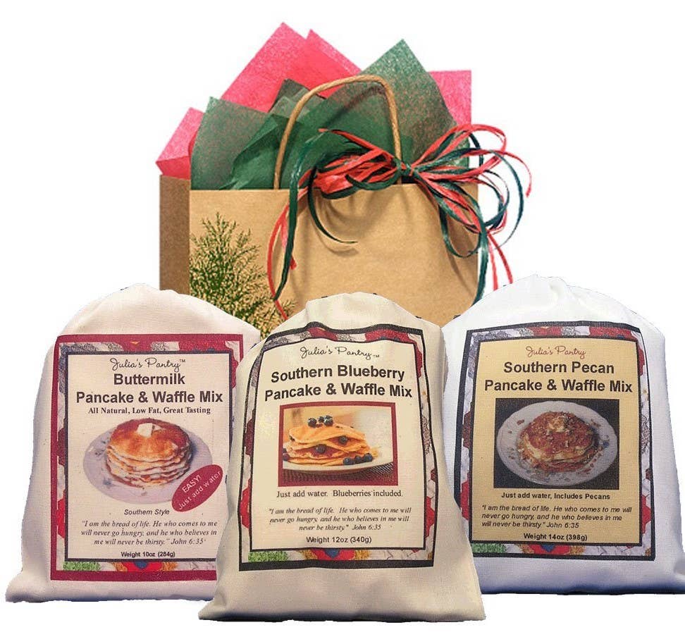 Julia's Southern Foods, LLC – Preparado de panqueca por atacado – Mistura de panqueca e waffle de leitelho3