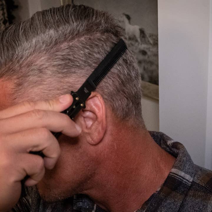 CALIBER GOURMET / CAMPCO - Wholesale Hair Brush/Comb - Butterfly Comb, Black2