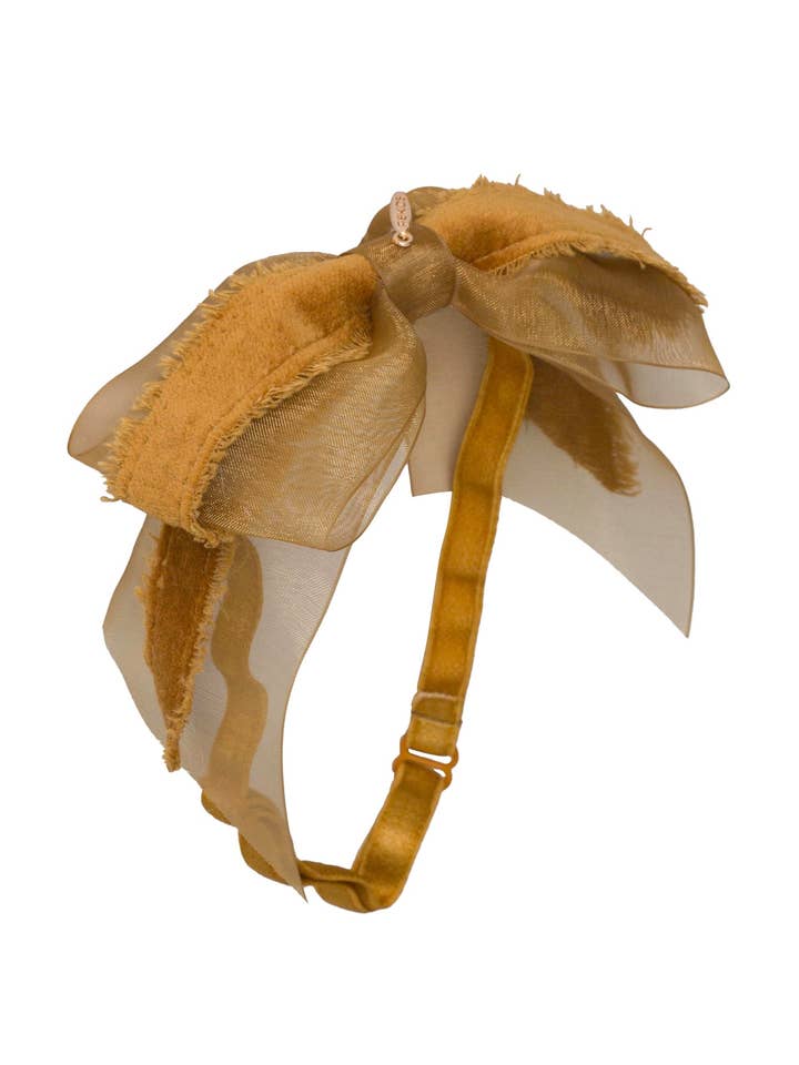 Primrose Bow Wrap - Goud (handgemaakt in de VS!) voor wholesale door Project 6 NY Kids