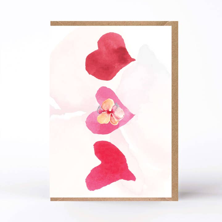 20068 Carte de Vœux Quand le Cœur Fleurit pour la vente par SIMPLY PAPER LOVE