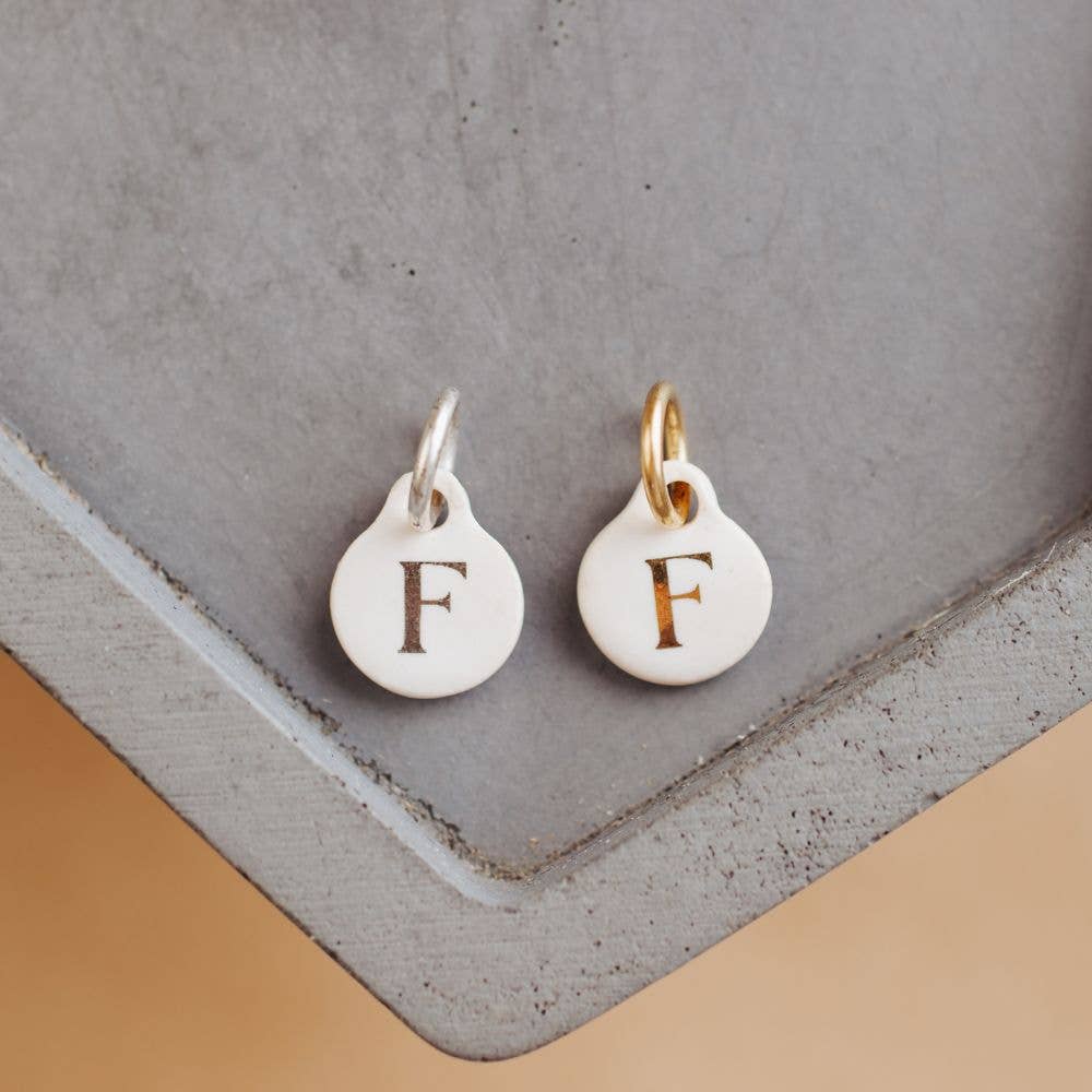 Bel Kai - Wholesale Individual Charm/Pendant - Ceramic Initial Charm6
