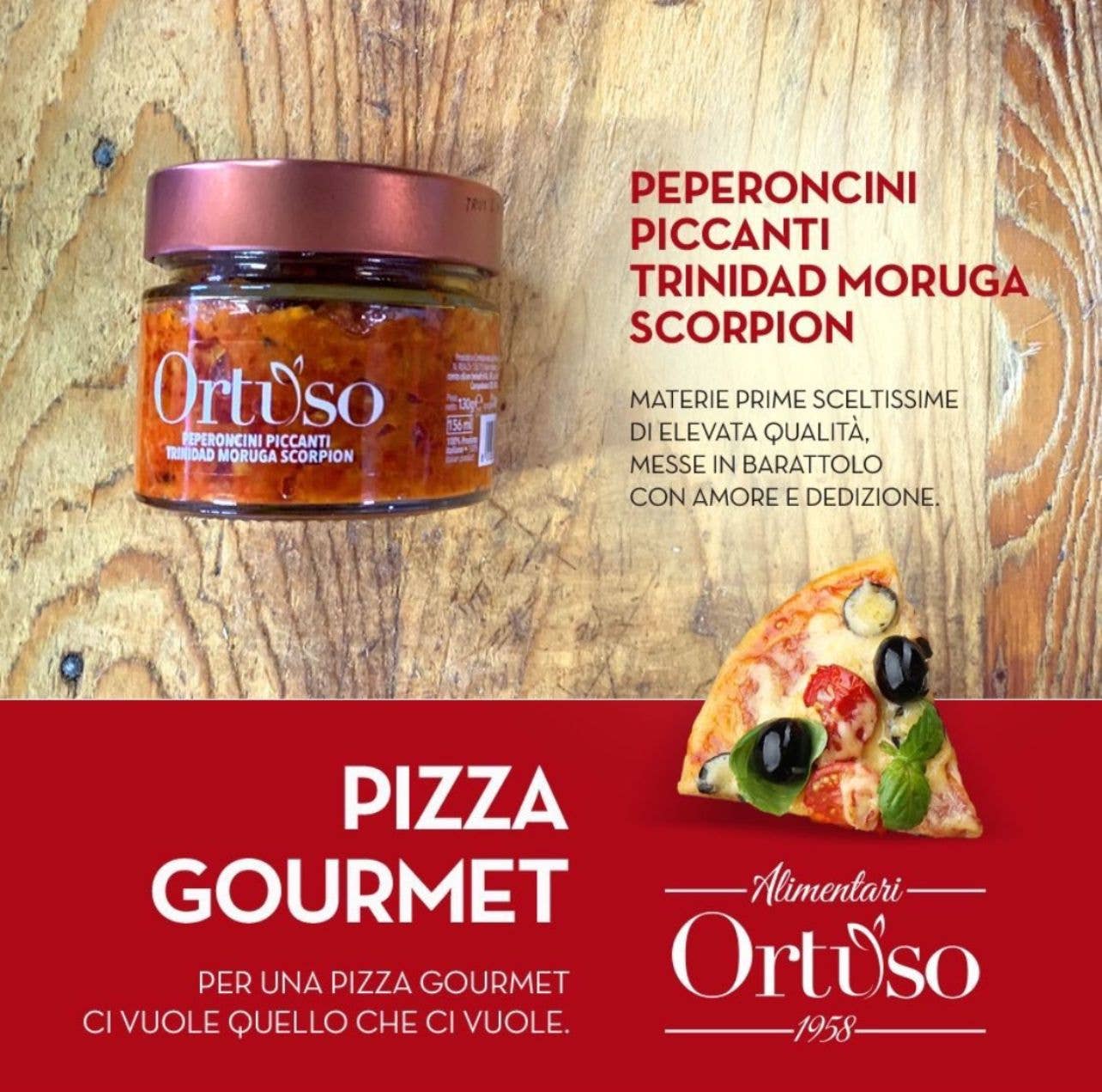 Olearia Ortuso – wholesale Hot sauce – Ultra Hot Scorpion Ortuso Peppers in EVO Oil3