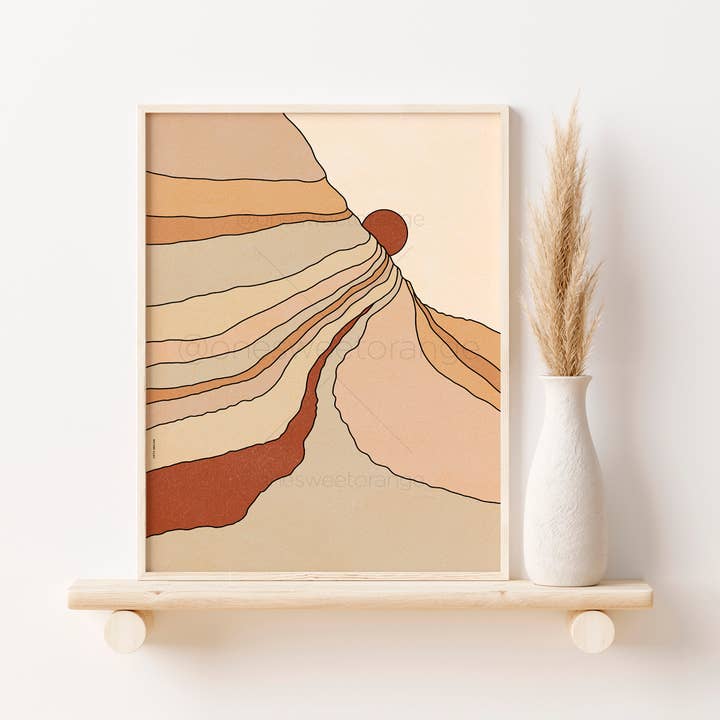 Montagnes Sun Terracotta pour la vente par Onesweetorange