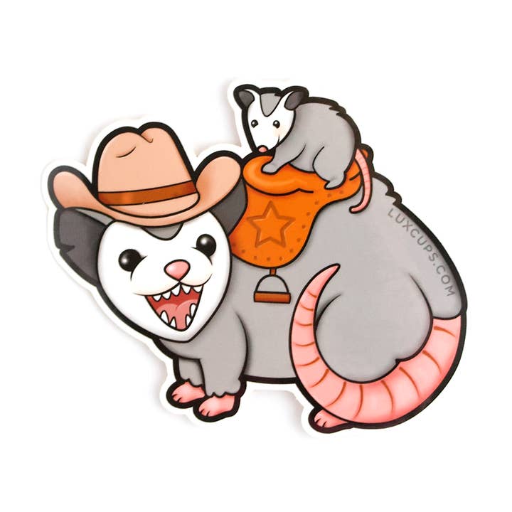 Possum Posse Sticker for engroshandel hos LuxCups Creative