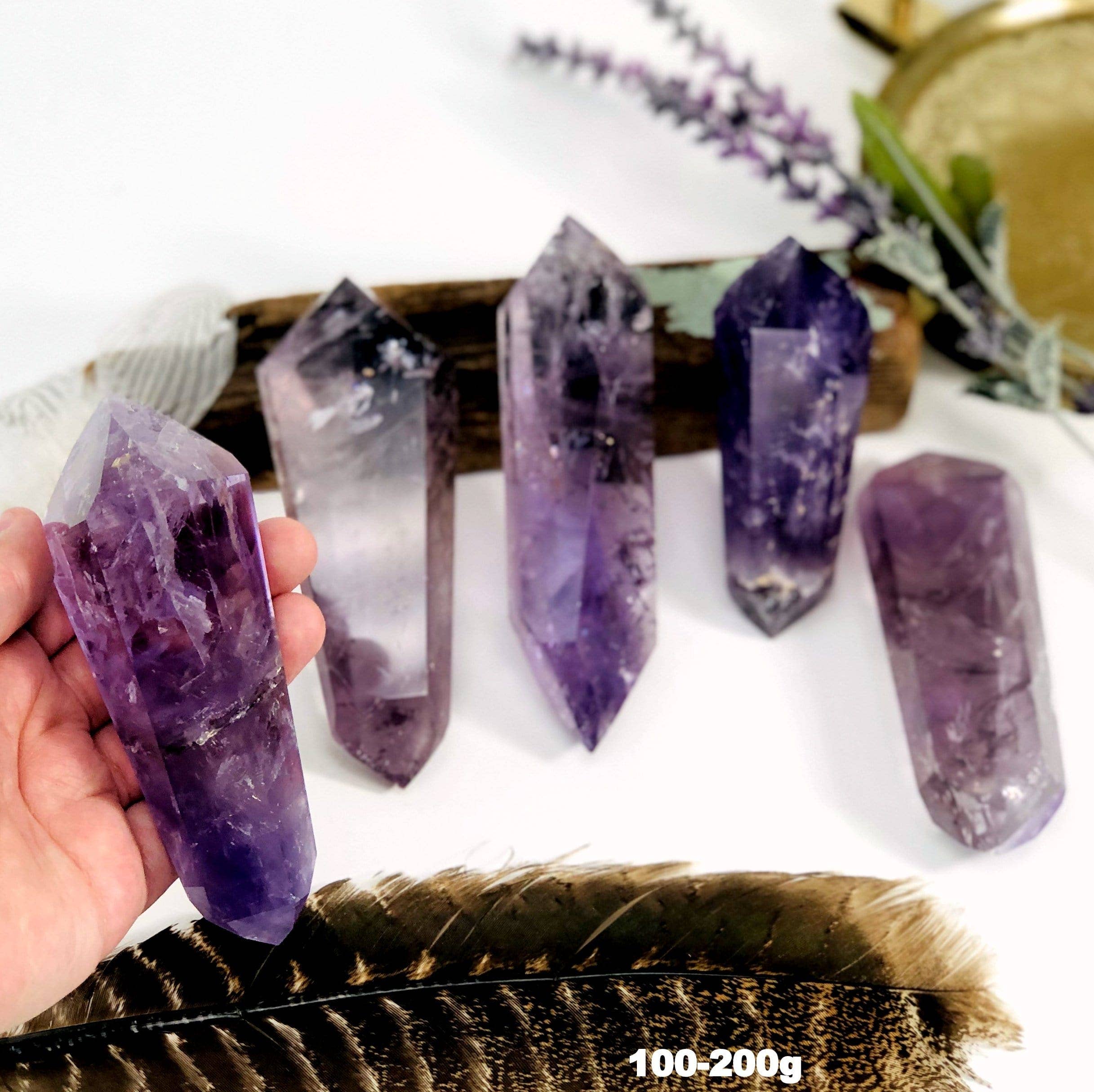 Rock Paradise - Wholesale Spiritual Stone/Crystal - Amethyst Polished Double Crystal Points - By Weight 3