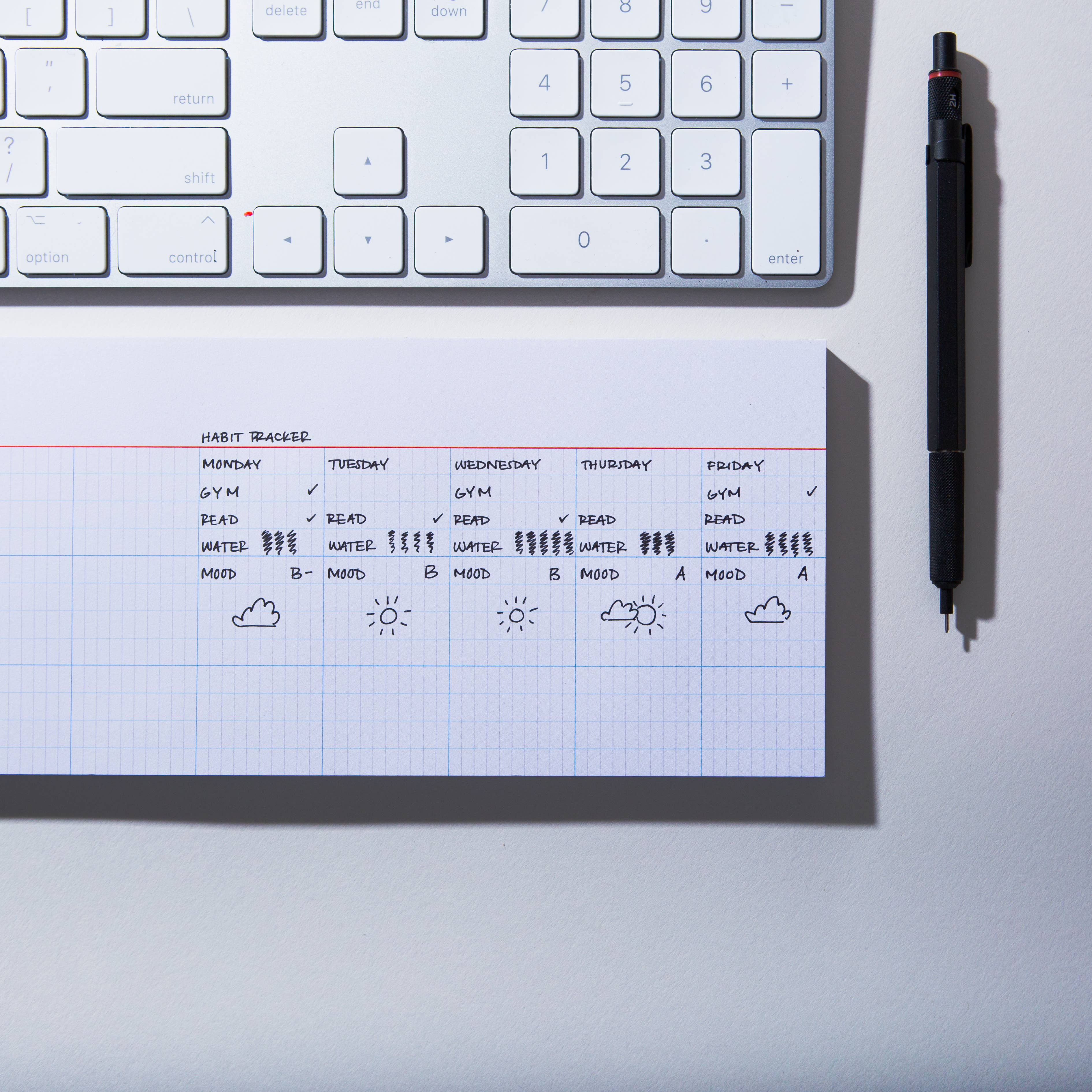 Case Study - Wholesale Notepad - Keyboard Grid Notepad – Desk Pad for Daily Tasks & Planning5