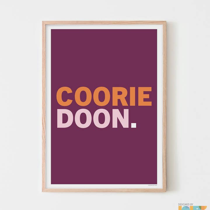 Coorie Doon | print for wholesale by Designed by Islay