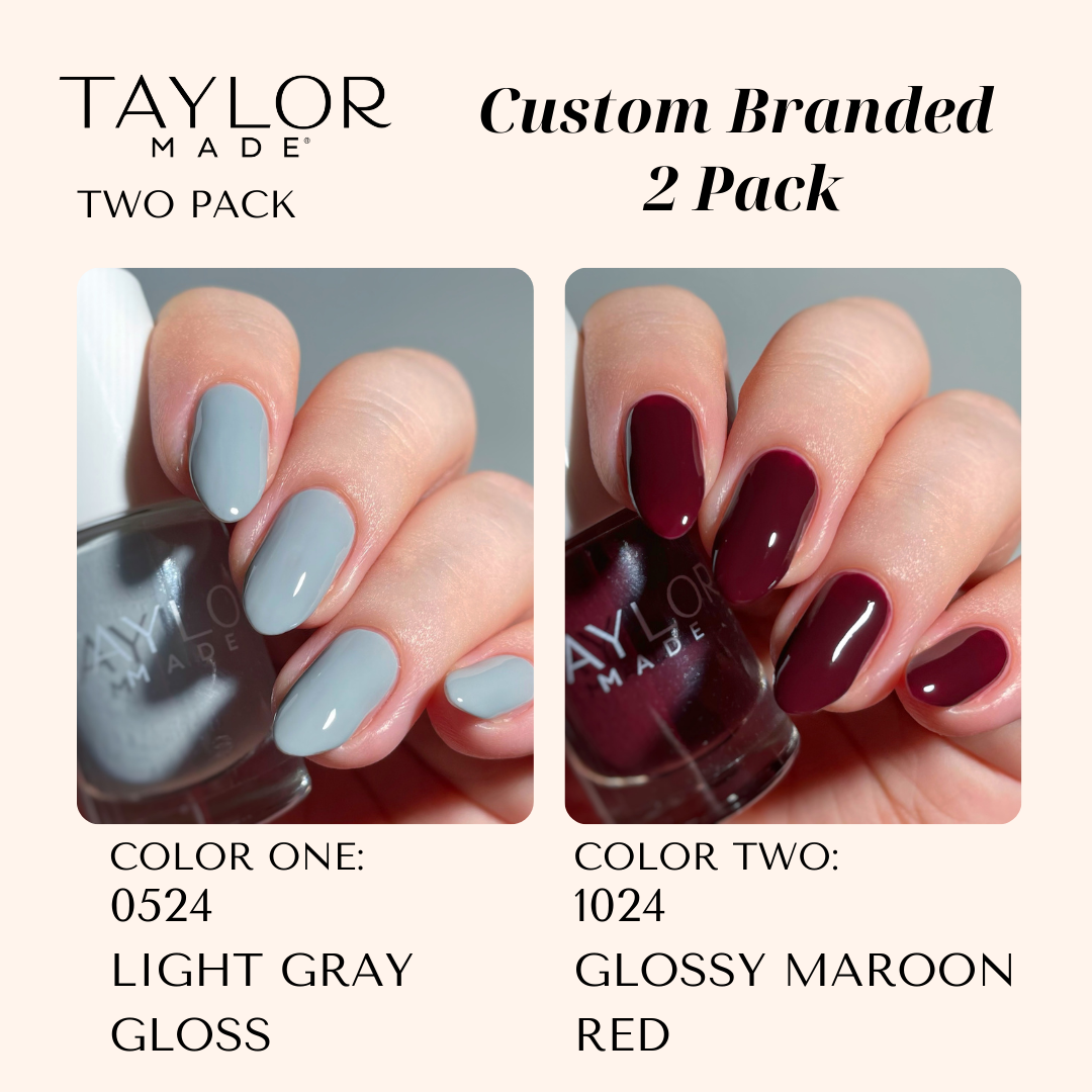 Taylor Made Polish – wholesale Nail polish – Custom Nail Polish: 2 Pack Long-wearing + Vegan + Non-toxic220