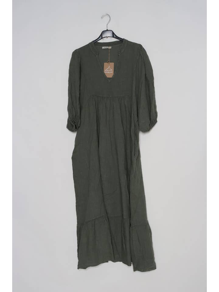 LÉA & LUC - Wholesale Dress - Women's - 100% linen dress REF. 1109