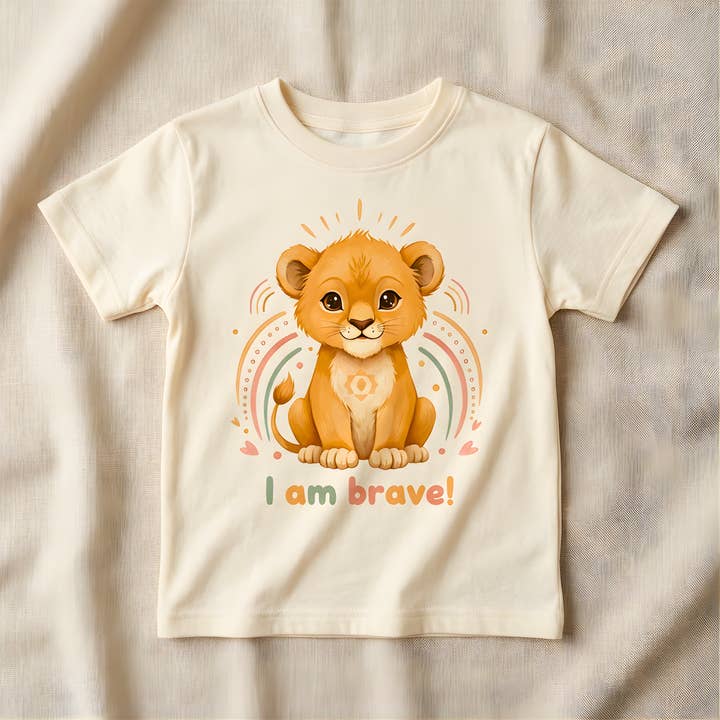 Tapferes Herz Löwe T-Shirt für den Großhandel von Roots & Wings