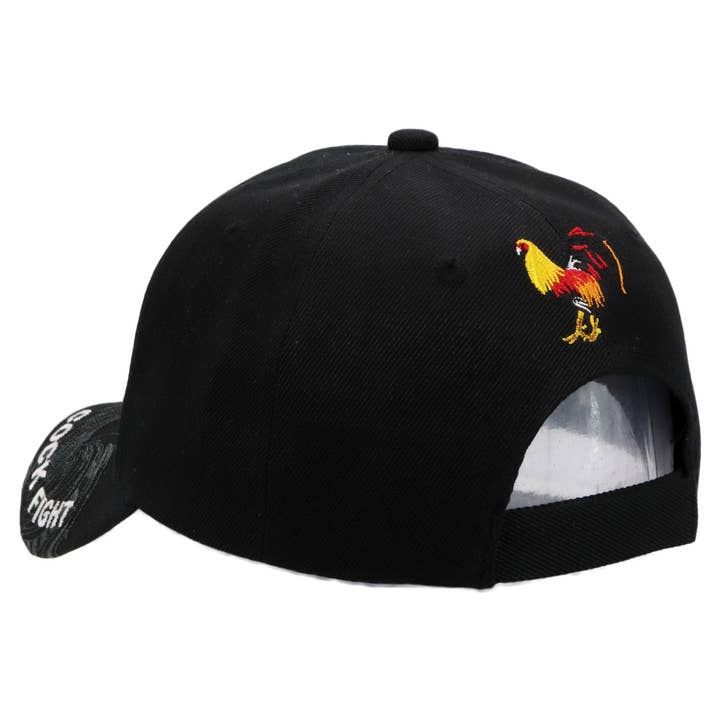 Cap Zone - Wholesale Baseball Cap - Unisex - Rooster Cockfighting Acrylic Baseball Cap2
