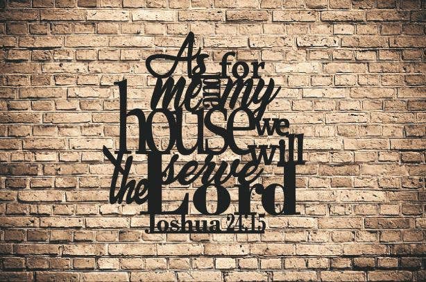 Alpha Signs & Designs - Vente Pancarte - Art mural des Écritures, Art mural de verset de la Bible, Art mural en métal0