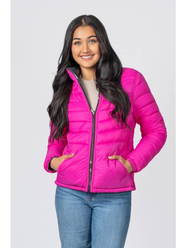 Vanilla Monkey - Wholesale Jacket - Women's - Junior Reversible Nylon Quilted Puffer6