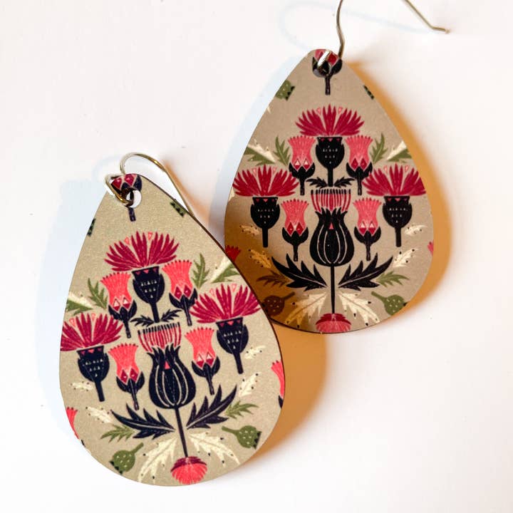 Thistles Earrings for wholesale by Jenni Douglas Designs