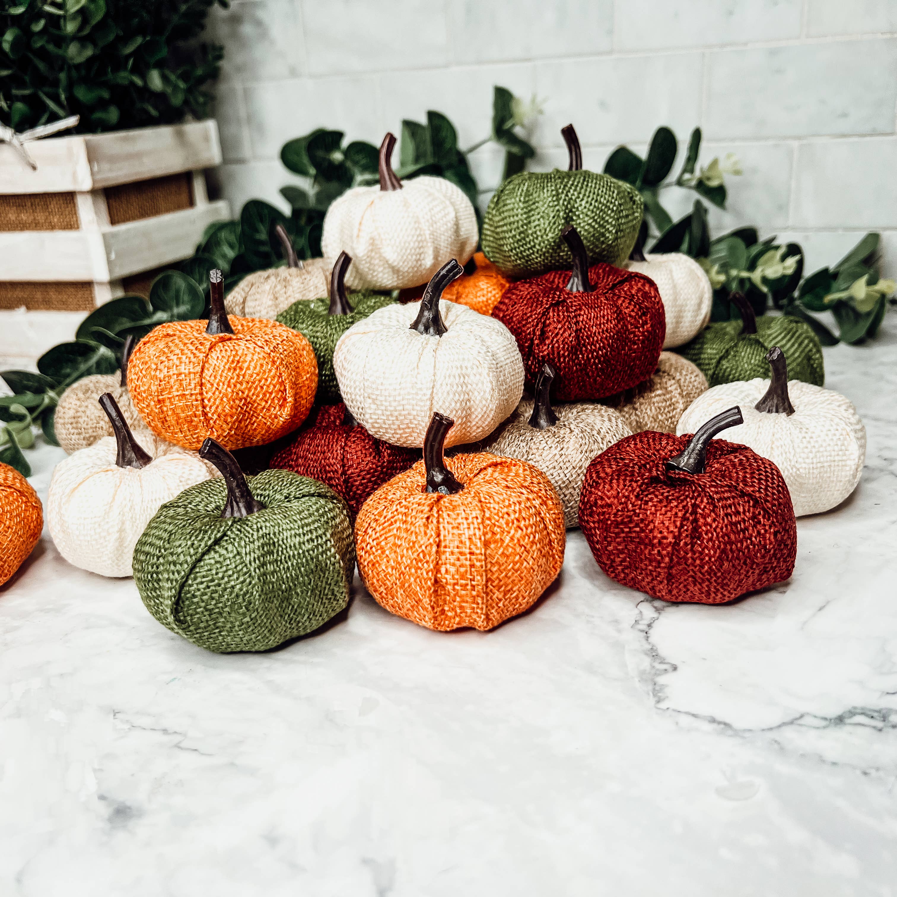 Gia Roma - Wholesale Decorative Tabletop Object - Mini Jute Pumpkins, Halloween & Fall Shelf Decorations0