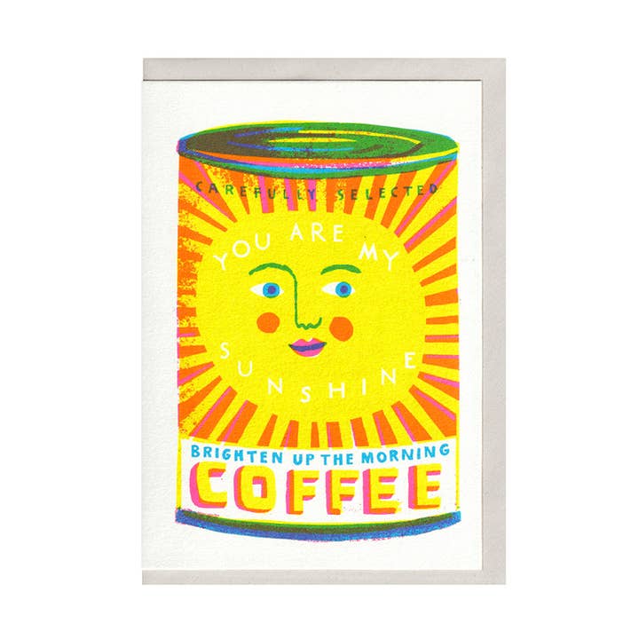 You Are My Sunshine A6 Card for wholesale by The Printed Peanut Homeware & Stationery