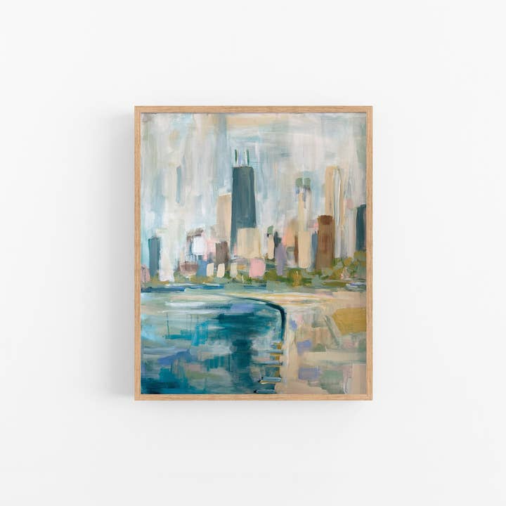 Rachel Reynolds Art - Wholesale Art Print - The City on the Lake Art Print1