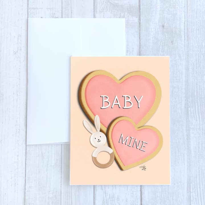 Biglietto di auguri Cookie Baby per la vendita all'ingrosso da parte di inkpaperfable