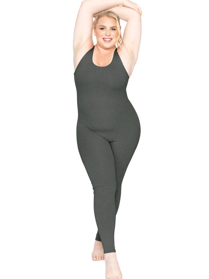Stretch Is Comfort - Wholesale Unitard – Women′s - Women's Plus Size Teamwear Cotton Tank Unitard5
