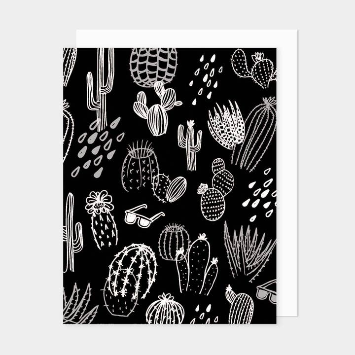 Kaktus-Muster-Grußkarte für den Großhandel von LKD - Lily Kao Design