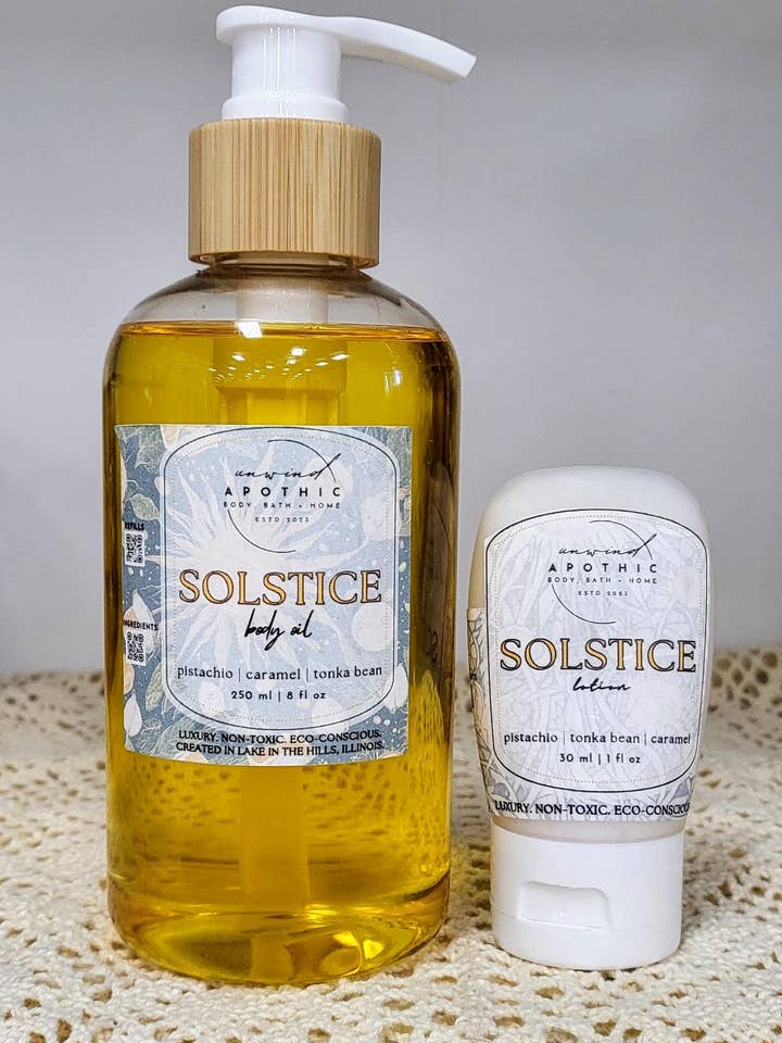 Body Oil- Perfume- Hydrating- Repairing- Luxury Skincare- Moisturizing- Handmade Non-Toxic Fragrance- Avocado Jojoba Castor Grapeseed Oils for wholesale by Unwind Apothic