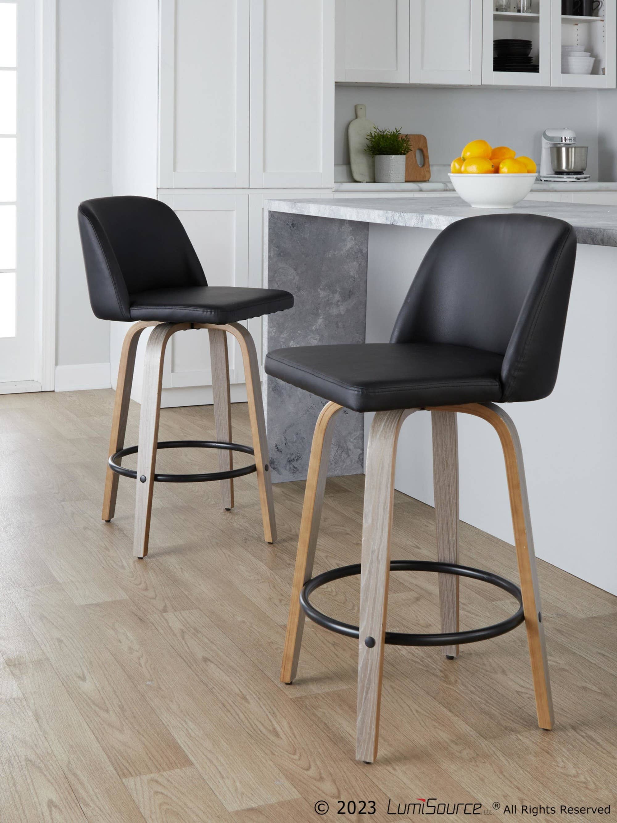 LumiSource and Grandview Gallery - Wholesale Stool - Toriano 26" Fixed Height Counter Stool Q - Set of 249