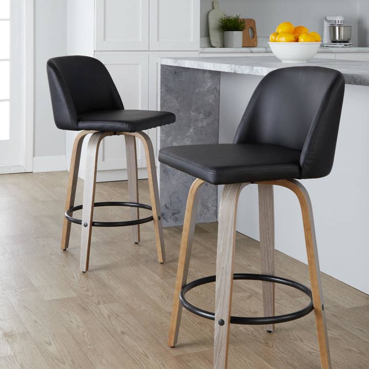 LumiSource and Grandview Gallery - Wholesale Stool - Toriano 26" Fixed Height Counter Stool Q - Set of 249