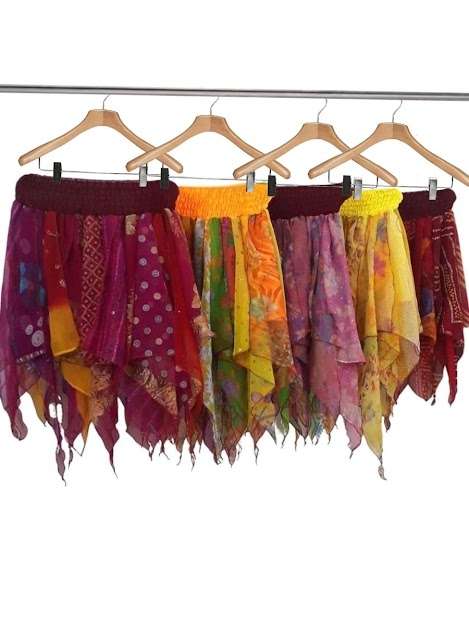 Wevez - Wholesale Skirt - Women's - Women Chiffon Pixie Elastic Waist Asymmetric Skirt Wholesale2