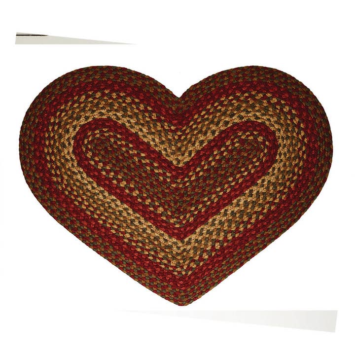 IHF HOME DECOR/IHF RUGS - Wholesale Area Rug - Cinnamon Braided Jute Area Rug & Tabletop Collection BR-17511