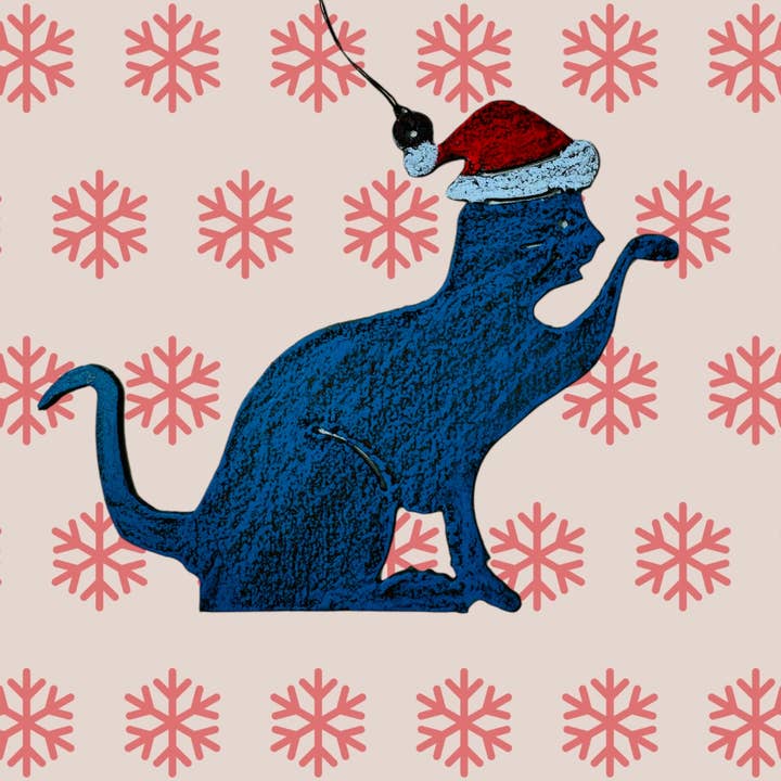 KAT Santa ornament jul kæledyr elsker grøn gave feline USA for engroshandel hos Whimsies