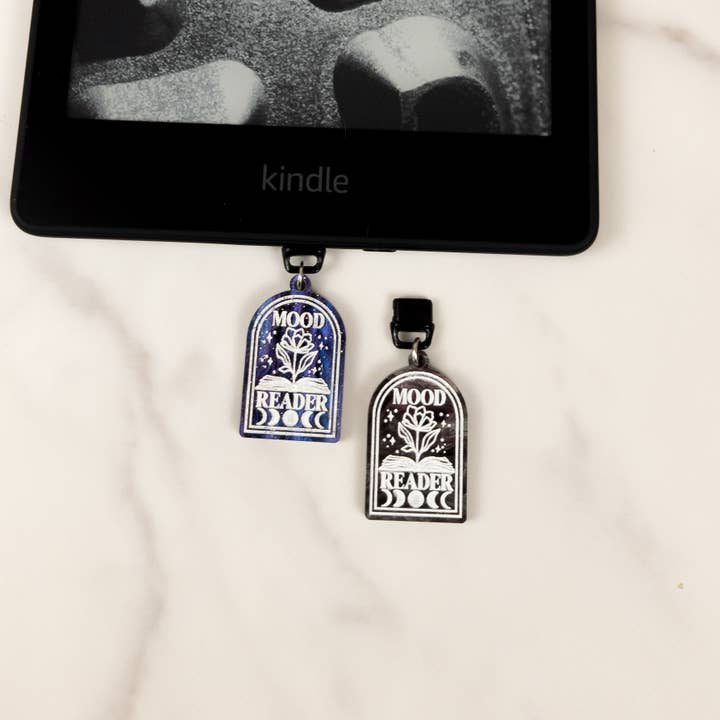 Botanically Bookish - Wholesale Bookmark - E-Reader Charm, Charging Port Dust Plug, Reading Accessory2
