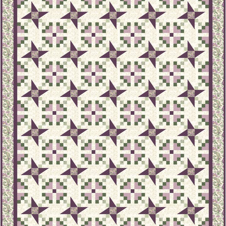 Lamb Farm Designs - Wholesale Quilt - Garden Pinwheels Quilt Pattern1