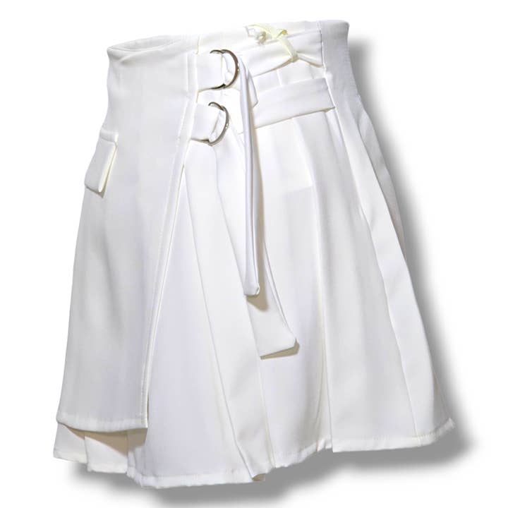 NINEF - Wholesale Skirt - Women's - Lime Zest Wrap Skirt: Vivid and Versatile7