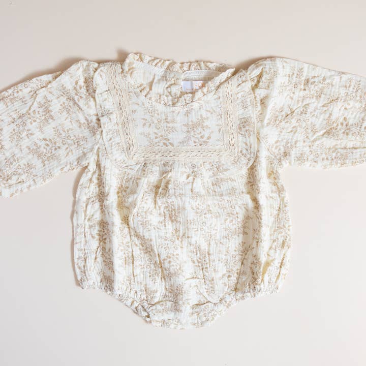 Clara Long Sleeve Muslin Bubble for wholesale by SOL Baby Clothing & Accessories