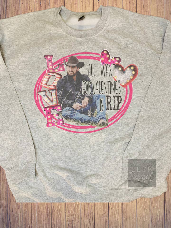 Rip Alla hjärtans dag Crewneck för wholesale av Elkk Designs