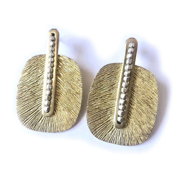 Statement Textured Post Earrings for wholesale by Mary Garrett Jewelry