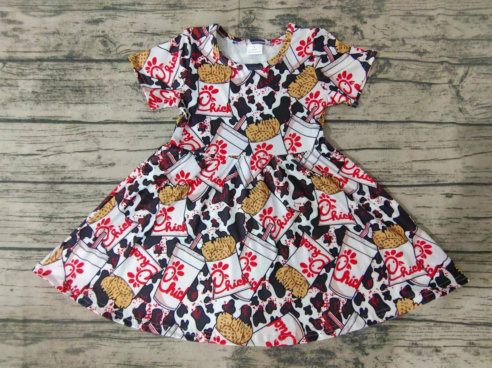 Aier Wholesale - Wholesale Dress - Kids - Baby girls chick knee length dresses1