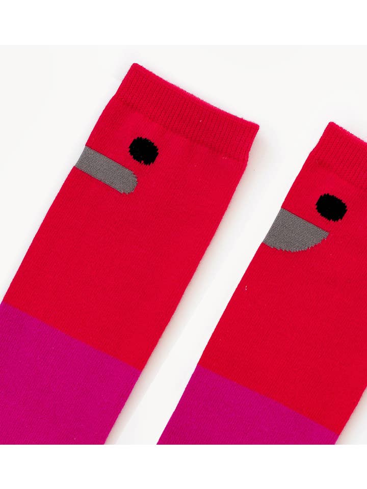 BOXBO - Wholesale Socks - Kids - Chaussettes hautes Wistiti Rouge4