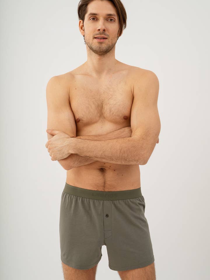 Men's Organic Cotton Boxer Shorts for wholesale by linenease