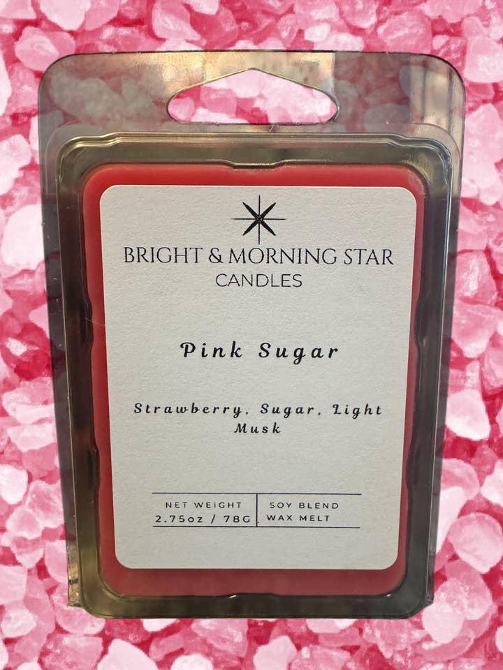 Pink Sugar Wax Melt for wholesale by BRIGHT AND MORNING STAR CANDLES